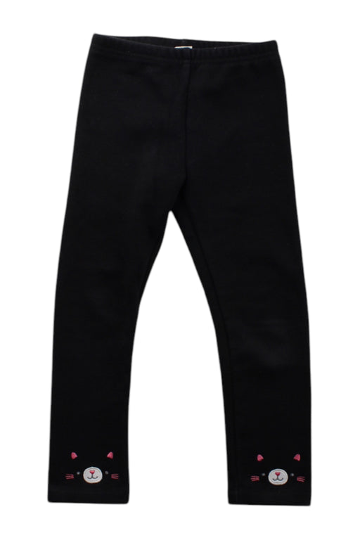 A Black Leggings from Momonittu in size 4T for girl. (Front View)