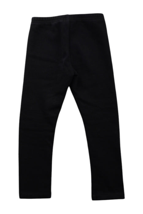 A Black Leggings from Momonittu in size 4T for girl. (Back View)