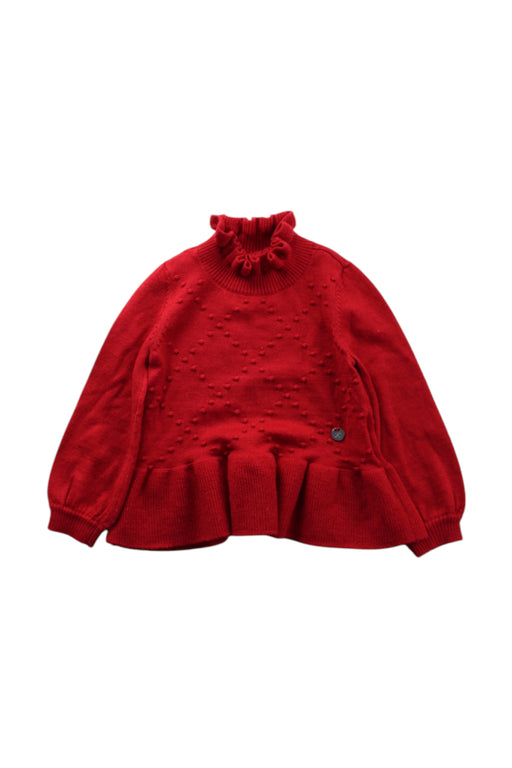 A Red Knit Sweaters from Nicholas & Bears in size 2T for girl. (Front View)
