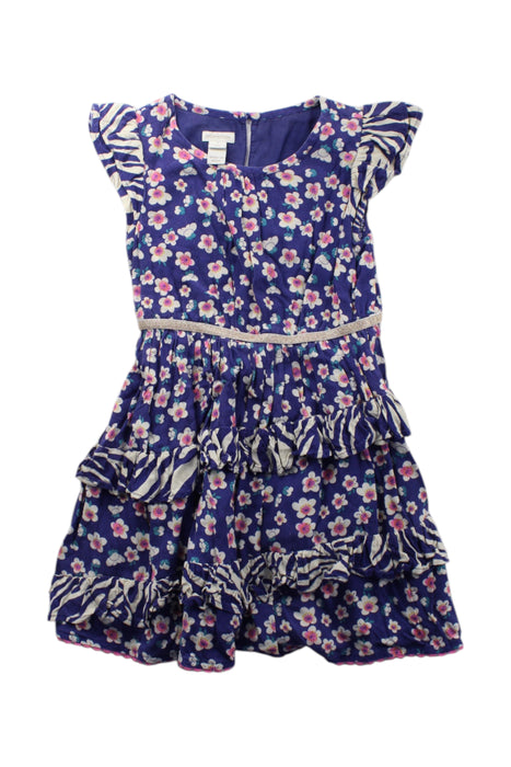 A Multicolour Short Sleeve Dresses from Monsoon in size 4T for girl. (Front View)