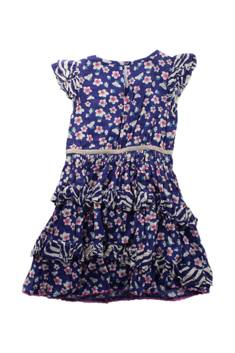 A Multicolour Short Sleeve Dresses from Monsoon in size 4T for girl. (Back View)