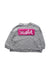 A Grey Crewneck Sweatshirts from X-girl in size 2T for girl. (Front View)