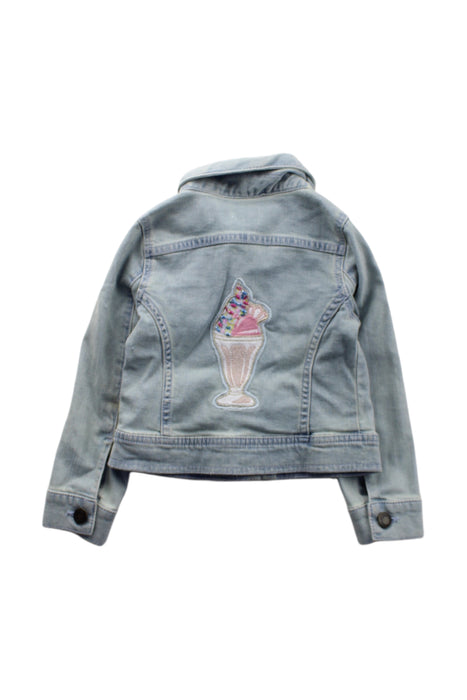 A Blue Lightweight Jackets from Monsoon in size 3T for girl. (Back View)