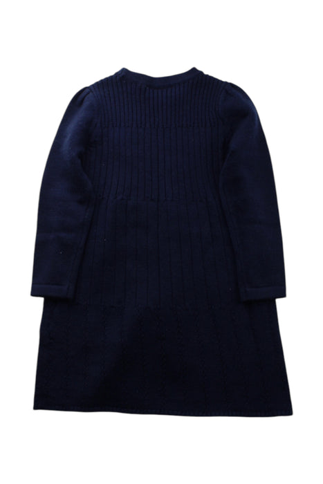 A Navy Sweater Dresses from Ferrari in size 3T for girl. (Back View)