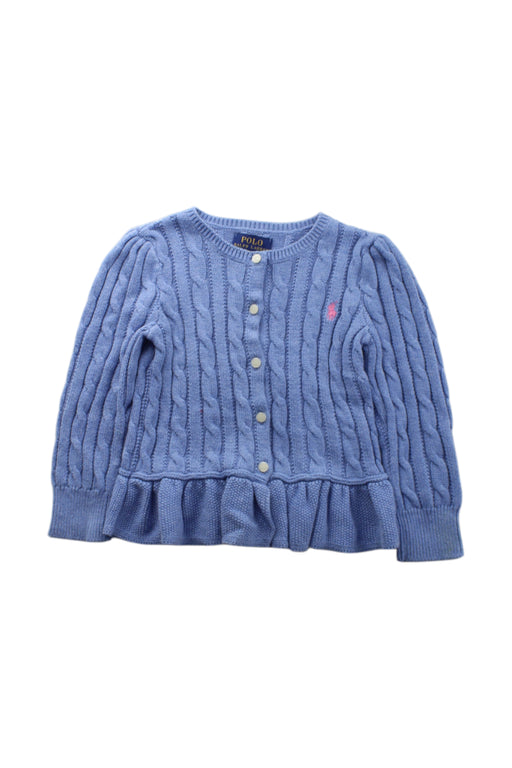 A Blue Cardigans from Polo Ralph Lauren in size 3T for girl. (Front View)