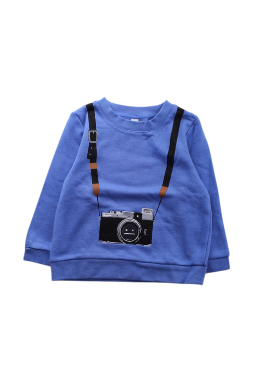 A Blue Crewneck Sweatshirts from Graniph in size 2T for neutral. (Front View)