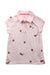 A Pink Short Sleeve Polos from Tommy Hilfiger in size 3T for girl. (Front View)