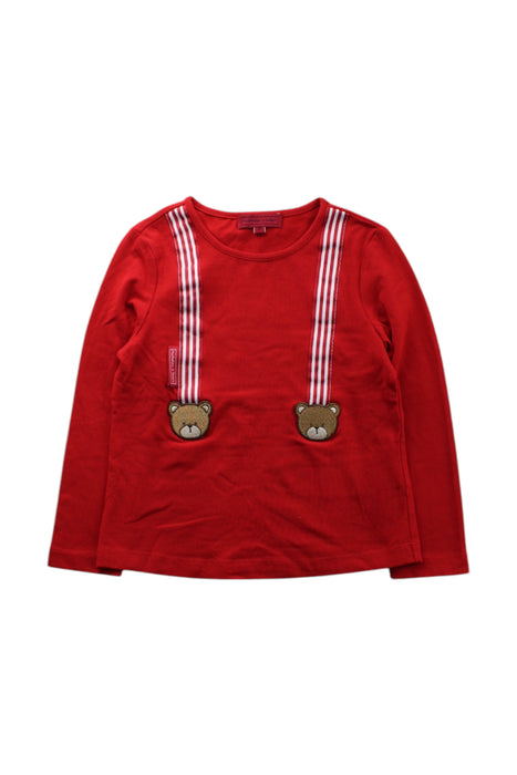 A Red Long Sleeve Tops from Nicholas & Bears in size 3T for neutral. (Front View)