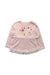 A Pink Long Sleeve Tops from Miki House in size 18-24M for girl. (Front View)