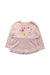 A Pink Long Sleeve Tops from Miki House in size 18-24M for girl. (Front View)