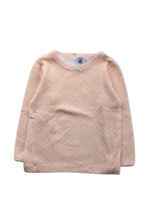 A Peach Long Sleeve Tops from Petit Bateau in size 3T for neutral. (Front View)