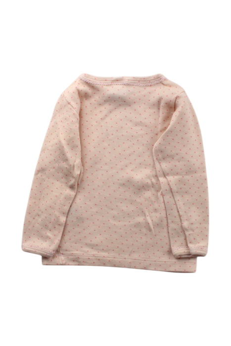 A Peach Long Sleeve Tops from Petit Bateau in size 3T for neutral. (Back View)
