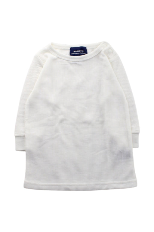 A White Long Sleeve T Shirts from Markey's in size 2T for neutral. (Front View)