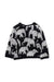 A Black Crewneck Sweatshirts from IKKS in size 3T for girl. (Back View)