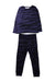A Navy Pyjama Sets from Mini Rodini in size 2T for neutral. (Front View)