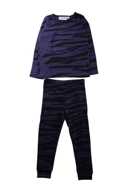 A Navy Pyjama Sets from Mini Rodini in size 2T for neutral. (Front View)