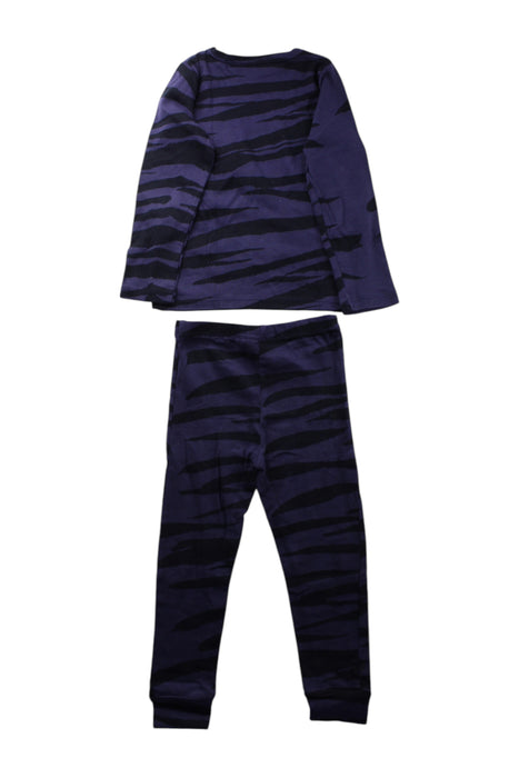 A Navy Pyjama Sets from Mini Rodini in size 2T for neutral. (Back View)