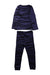 A Navy Pyjama Sets from Mini Rodini in size 2T for neutral. (Back View)