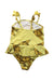A Yellow Swimsuits from Mini Rodini in size 2T for girl. (Back View)