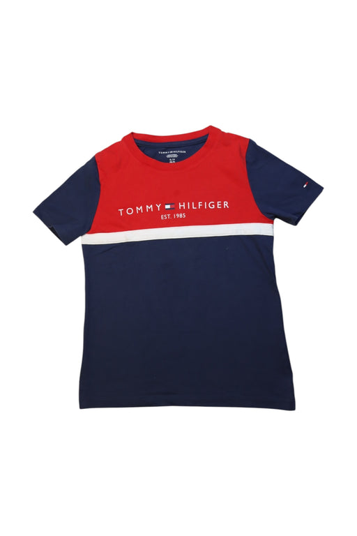 A Red Short Sleeve T Shirts from Tommy Hilfiger in size 6T for boy. (Front View)