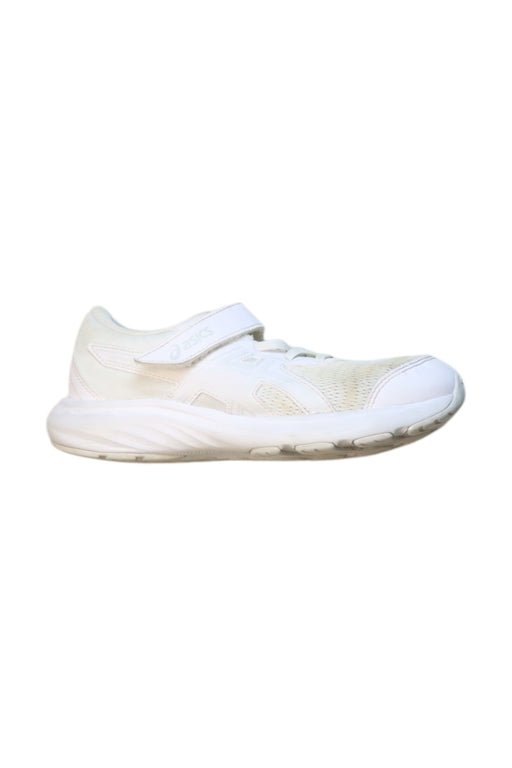 A White Sneakers from ASICS in size 10Y for neutral. (Front View)
