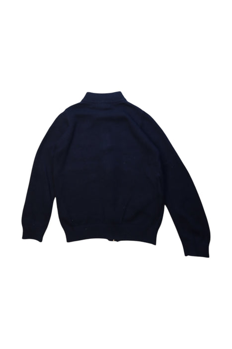 A Navy Cardigans from Jacadi in size 6T for boy. (Back View)