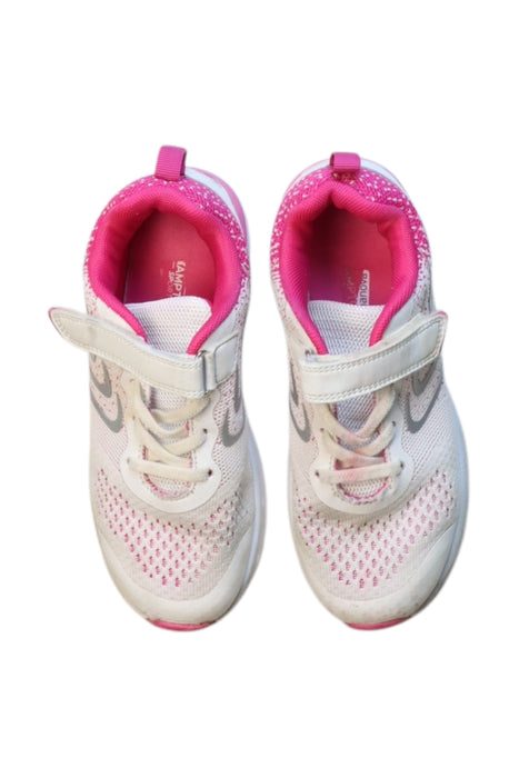 A White Sneakers from Hampton Sports in size 7Y for girl. (Back View)