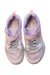 A Pink Sneakers from Skechers in size 7Y for girl. (Back View)