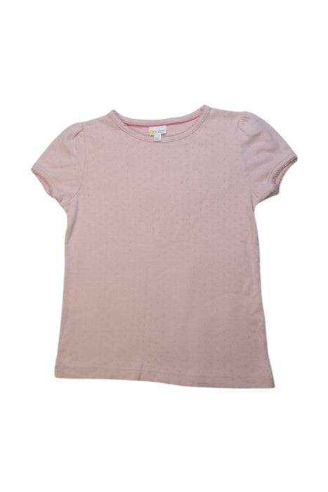 A Pink Short Sleeve T Shirts from Boden in size 6T for girl. (Front View)