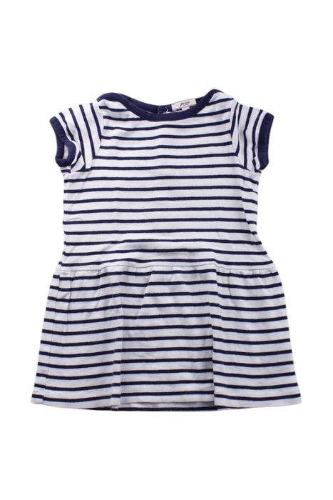 A Navy Short Sleeve Dresses from Jacadi in size 18-24M for girl. (Front View)