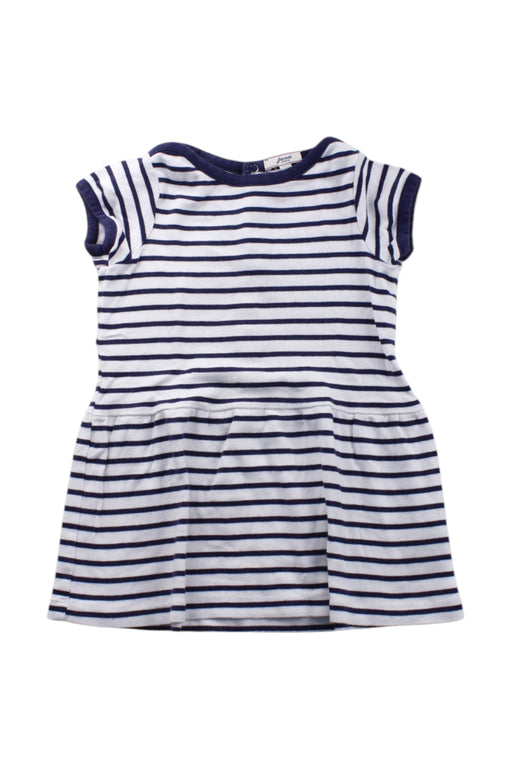 A Navy Short Sleeve Dresses from Jacadi in size 18-24M for girl. (Front View)