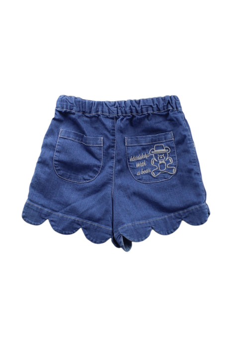 A Blue Shorts from Kladskap in size 12-18M for girl. (Back View)