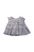 A Grey Short Sleeve Dresses from Petit Main in size 12-18M for girl. (Front View)