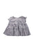 A Grey Short Sleeve Dresses from Petit Main in size 12-18M for girl. (Back View)