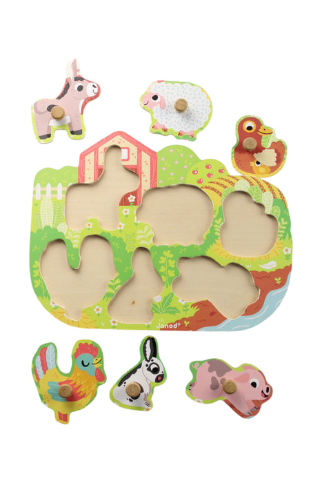 A Multicolour Board Games & Puzzles from Janod in size O/S for neutral. (Back View)