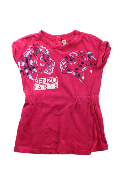 A Red Short Sleeve Dresses from Kenzo in size 12-18M for girl. (Front View)