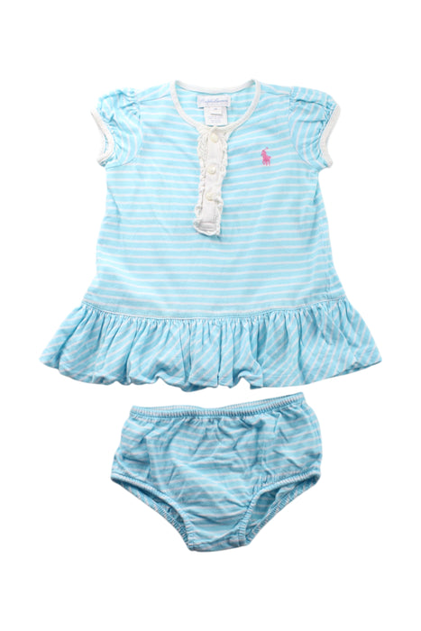 A Blue Shorts Sets from Ralph Lauren in size 3-6M for girl. (Front View)