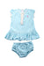 A Blue Shorts Sets from Ralph Lauren in size 3-6M for girl. (Front View)
