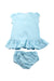 A Blue Shorts Sets from Ralph Lauren in size 3-6M for girl. (Back View)