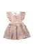 A Beige Overall Dresses from Jamie Kay in size 6-12M for girl. (Front View)