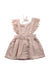 A Beige Overall Dresses from Jamie Kay in size 6-12M for girl. (Back View)