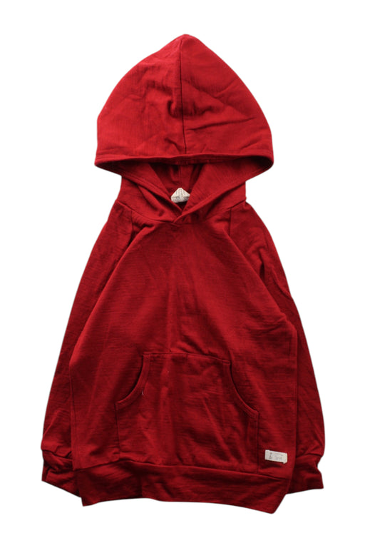 A Red Hooded Sweatshirts from Nature Baby in size 6-12M for neutral. (Front View)