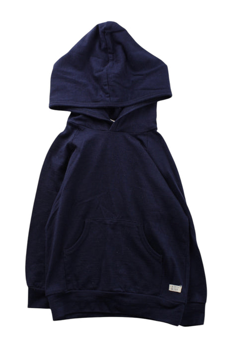 A Navy Hooded Sweatshirts from Nature Baby in size 6-12M for neutral. (Front View)