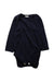 A Navy Long Sleeve Bodysuits from Nature Baby in size 6-12M for neutral. (Front View)