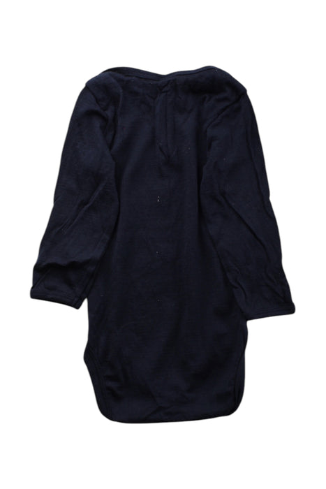 A Navy Long Sleeve Bodysuits from Nature Baby in size 6-12M for neutral. (Back View)