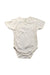 A White Short Sleeve Bodysuits from Nature Baby in size 3-6M for neutral. (Front View)