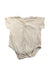 A Beige Short Sleeve Bodysuits from Primeval in size 12-18M for neutral. (Front View)