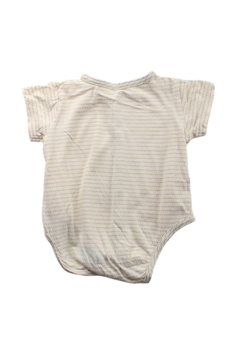 A Beige Short Sleeve Bodysuits from Primeval in size 12-18M for neutral. (Back View)