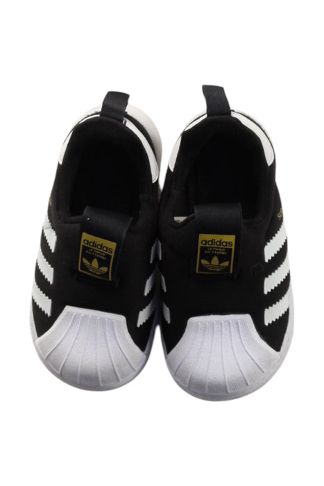 A Black Sneakers from Adidas in size 12-18M for neutral. (Back View)