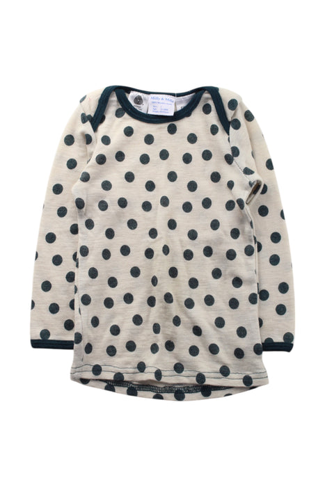 A Beige Long Sleeve Tops from Milly & Milo in size 12-18M for neutral. (Front View)